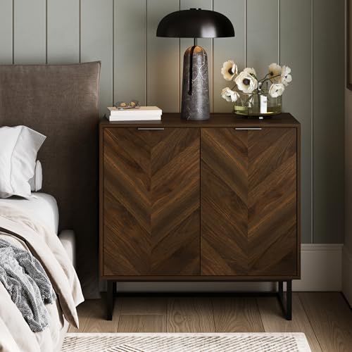 Nathan James Enloe Modern Sideboard Buffet Storage Accent Cabinet with