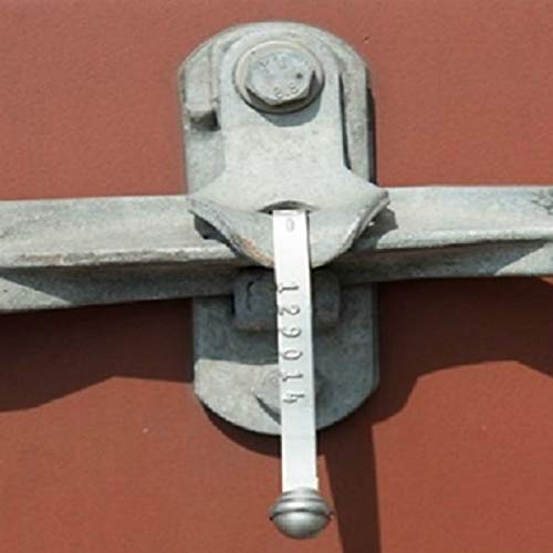 StickersLab - SIGILLI DI SICUREZZA A FASCETTA CON CINTURINO DI METALLO E NUMERO SERIALE (300 Sigilli)