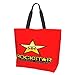 Rockstar Energy Drink Canvas Tote Bag für Frauen, Bio-Baumwolle, wiederverwendbare Einkaufstasche für Lebensmittel, Geschenktüten, Büchertasche, Reisetasche