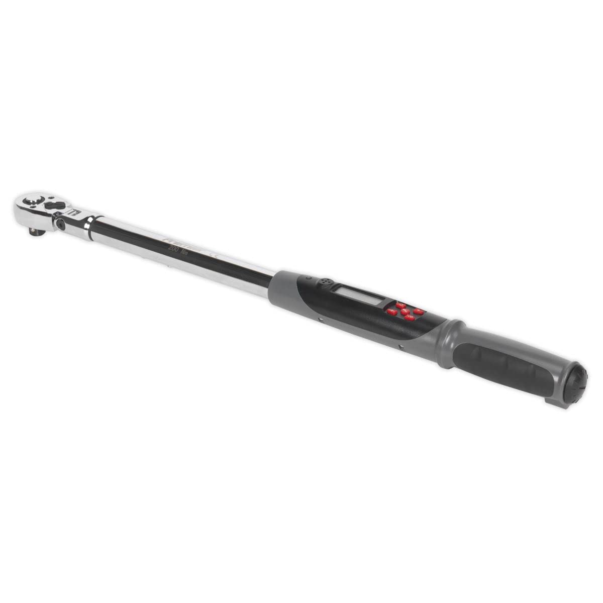 Sealey Angle Torque Wrench Flexi Digital 1/2""D 20-200Nm 14.7-147.5lb.ft STW309