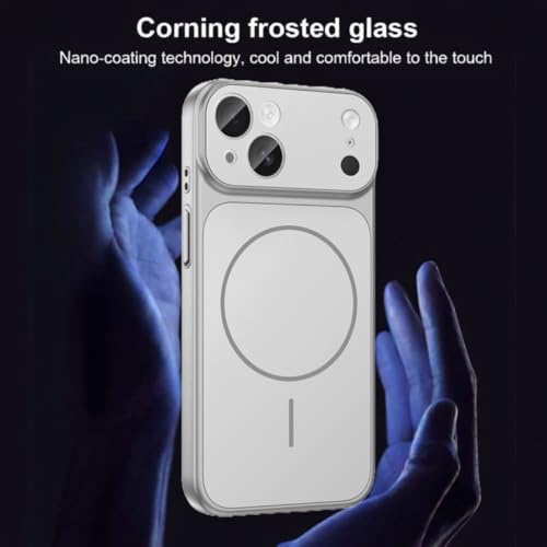 Image of SHINESTAR Converter Case for iPhone 15 Plus | Premium Protective Mag-Safe Cover | iPhone 17 Pro / 17 Pro Max Series Style Design | in-Built Camera Guard | Wireless Charging Compatible - Silver