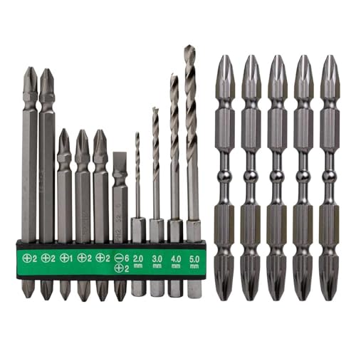 【セット買い】 HiKOKI(ハイコーキ) ビットセット(10本入) 0040-1000 + 力こぶビット(5本入) 0033-5193の商品画像（Amazon）