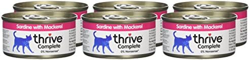 Thrive Cat Food Complete Sardine with Mackerel, Pack of 6,75 g (Pack of 6)