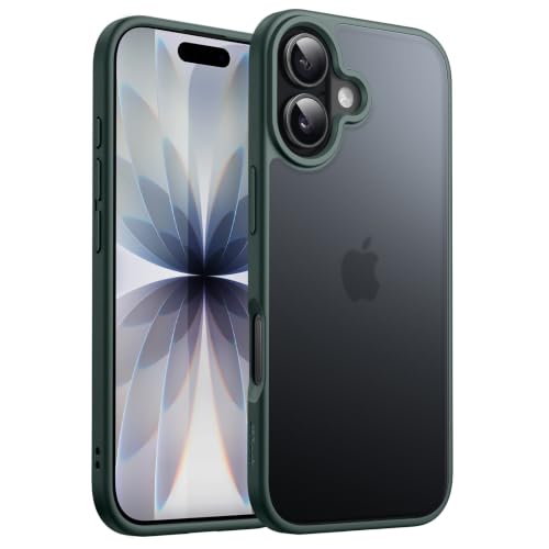 JETech Funda Mate para iPhone 17, Verde Oscuro