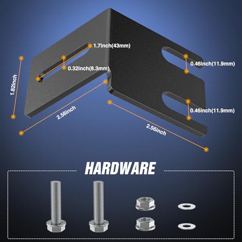 Image of Nilight Light Bar UTV Front Side A Pillar Hood Mounting Brackets for 50-54 inch Lights Pods Compatible with Pioneer 700 1000 2014 2015 2016 2017 2018 2019 2020 2021 2022 2023 2024