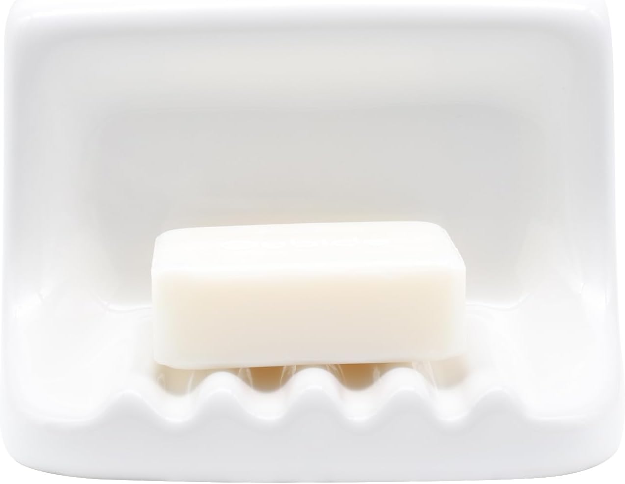 White Vintage Mounted Ceramic Soap Dish for Bathroom Shower Wall,Retro Ceramic Soap Holder Porcelain Soap Dish Holder Tray for Home Bathtub Bathroom Sink Shower Wall Easy to Clean Keep Soap Dish Dry