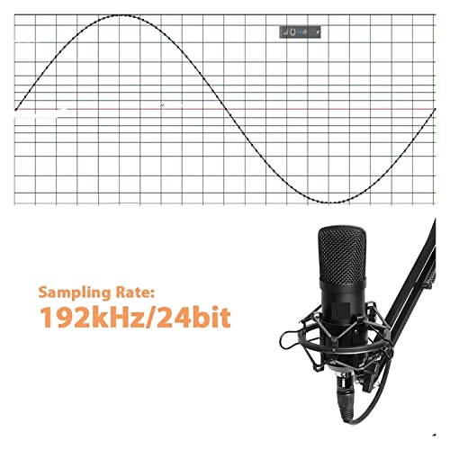 Microphone studio XLR cardioïde haute fidélité pour enregistrement