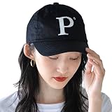 [MORE AUNI] キャップ レディース 紫外線対策 uvカット 綿100％ キャップ サイズ調整 オールシーズン CAP 帽子 ロゴ アジャスター 英字 ワンポイント 01110126 (ブラック)