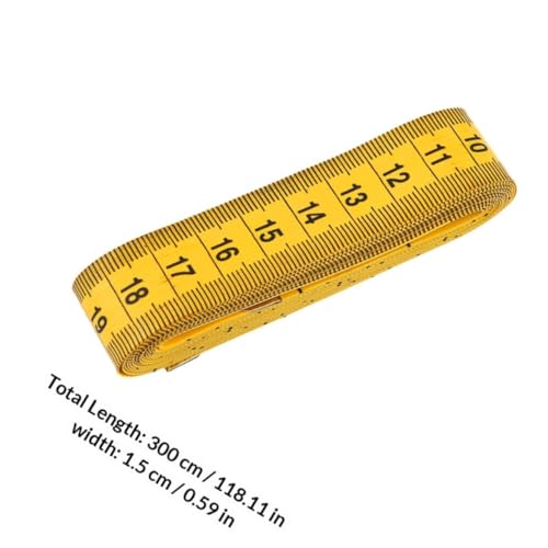 CHILDWEET cinta métrica flexible amarilla 3 m doble cara miniatura 2