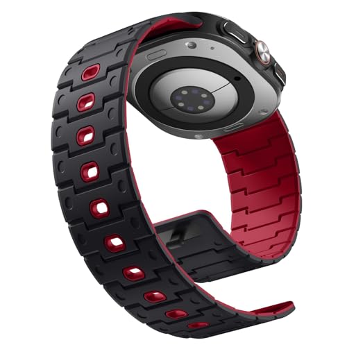 [Bandletic] Galaxy Watch Ultra �o���h - �}�O�l�b�g�� �V���R���o���h Watch Ultra 47mm 2025/2024 �Ή� N54���� �A���~�i���� �ʋC�� ���y�� �j�����p �����p�o���h�u���b�N/���b�h