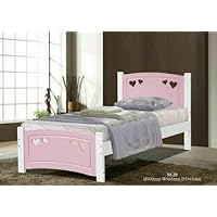 Madeline Heart Shaped Wooden 3ft Single Toddler bed frames bedroom furniture for Kids Children's or Guest Bed Sweet & simple featuring a wooden slatted base kids bed