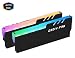 Produktbild EASYDIY RGB DDR Speicher RAM Kühler Kühlkörper Kühlung Weste Fin Strahlung für DIY PC Spiel Overclocking MOD DDR3 DDR4 Dissipate-Schwarz-2pack