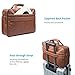 Leather Laptop Bag, Men's 15.6 Inches Messenger Briefcase Business Satchel Computer Handbag Shoulder Bag Fits 15.6 Inch Laptop, Computer, Tablet Brown