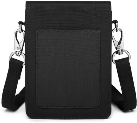 Smart Bags Küçük Telefonluk Kadın Çantası Krinkıl Kumaş 3173 Siyah