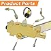 Femibon PV2 Brass Disc/Drum Disc Front Drum Rear Brake Proportioning Valve & Mount Bracket Connector Kit, Compatible with for Chevy Buick Classic Car & Truck, Replace
