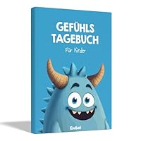 Edubini Gefühlstagebuch Kinder [6-12 Jahre] - Tagebuch Mädchen & Jungs - Gefühle Buch für Umgang mit Emotionen und ein gutes Gefühl, Dankbarkeitstagebuch für Kinder (inkl. 10 Spiele) (blau)