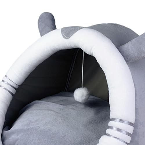 Bothyi Casa de Gato Semi Fechada para Animais de Estimação, Cama de Dormir Potável, Suprimentos para