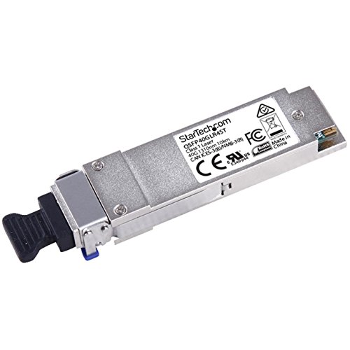 Image of StarTech Cisco QSFP-40G-LR4 Compatible QSFP+ Module, ASR1000 (QSFP40GLR4ST) | 40GBASE-LR4, 40GbE Single Mode Fiber Optic Transceiver, 40GE Gigabit Ethernet LC 10km, 1270nm-1330nm, DDM Cisco Firepower