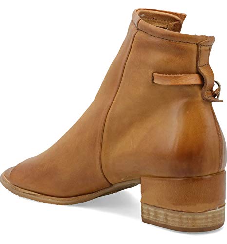 Fsj Women Peep Open Toe Boots Cut Out Buckle Ankle Booties Stacked Block Chunky Low Heel Sandals Causal Party Dress Shoes Brown Size 8 #TOP2