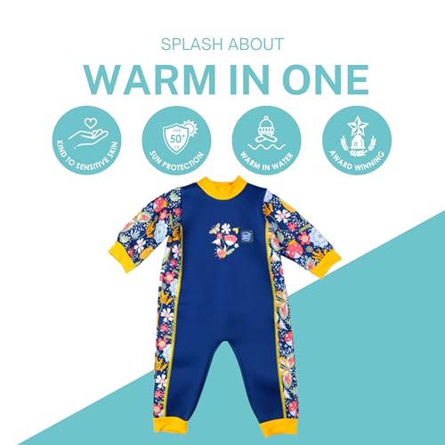 Splash About Warm in One Baby Wetsuit, Garden Delight, 12-24 Months by Splash About - Used condition - Image 2