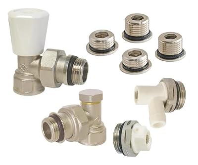 SOMATHERM FOR YOU, 601521201, Kit de radiador manual universal de 3/8 (12x17) o 1/2 (15x21) Kit completo SFY, calefacción, Accesorios para Radiador