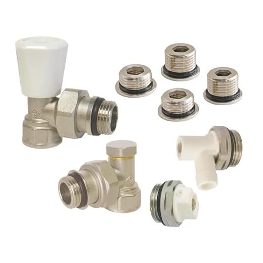 SOMATHERM FOR YOU, 601521201, Kit de radiador manual universal de 3/8 (12x17) o 1/2 (15x21) Kit completo SFY, calefacción, Accesorios para Radiador