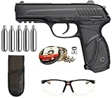 pistolet gamo pt 80 desert attack special edition co2 🔫 EXPERIENCIA REALISTA CON BLOWBACK: La GAMO P-85 Blowback ofrece un sistema de retroceso realista que simula el disparo de una pistola real, brindando una experiencia auténtica y emocionante en cada sesión.