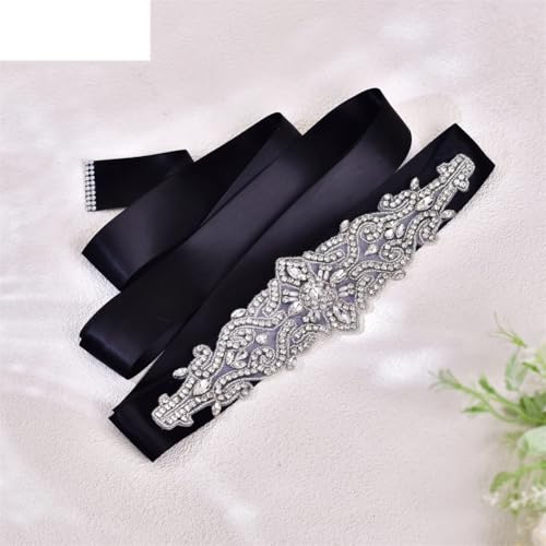 Bridal Belt Rhinestones Appliques For Dresses Wedding Bride Ribbon Dress Shiny Women's Arab Belt4