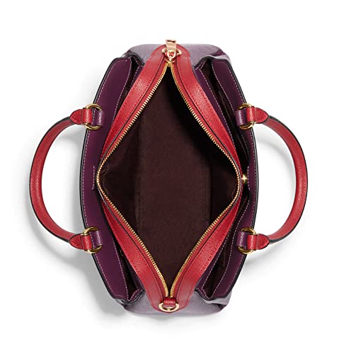 Coach Women's Lillie Carryall Top Handle Satchel Bag, Boysenberry Multi #TOP18