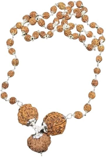 Mala Rudraksha Hanuman en argent collier pendentif 4 5 11 Mukhi Népal