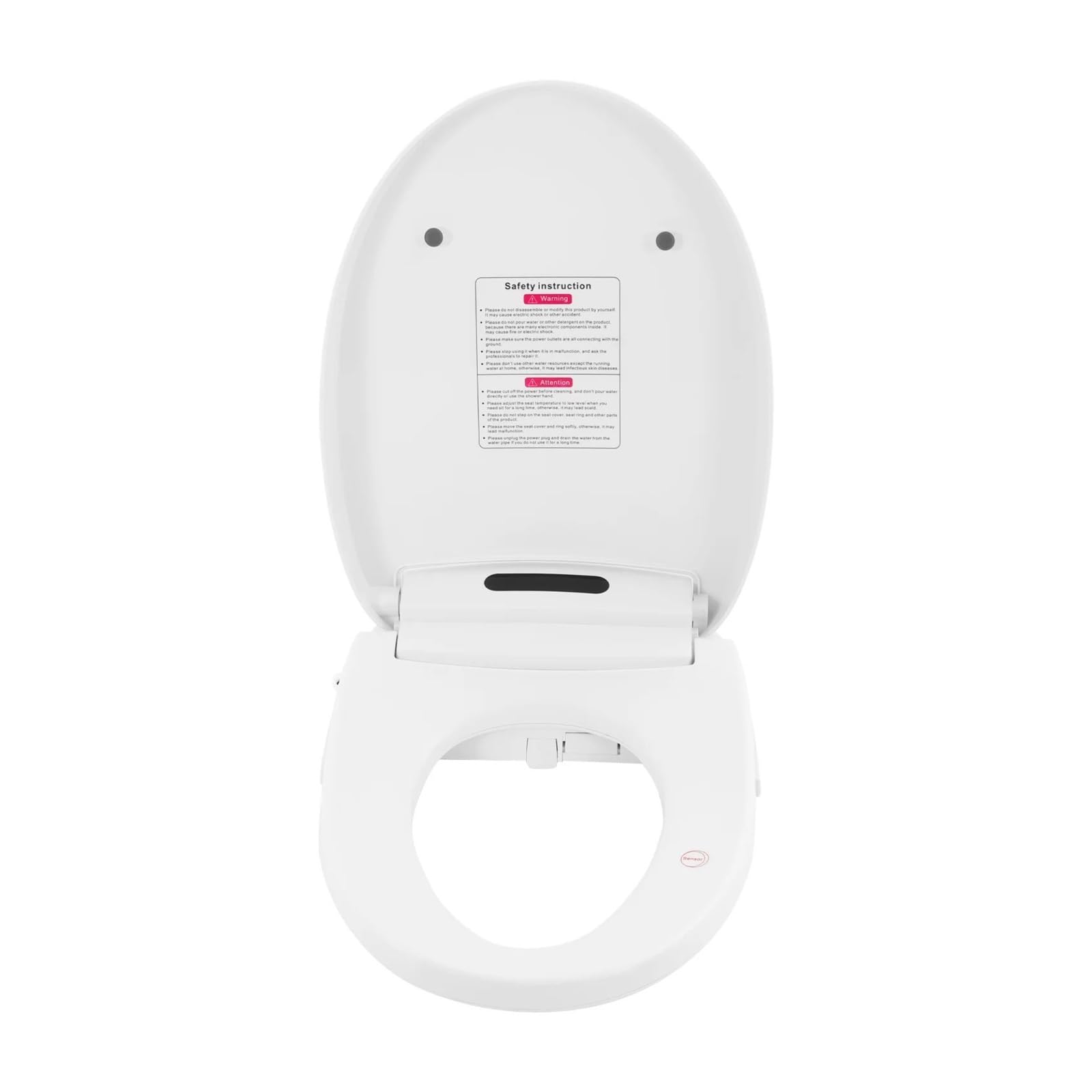 Sedile WC Bidet Riscaldato Intelligente Da 1300 W, Copriwater Elettrico 51 Cm A V, Telecomando/pulsanti Con Luce LED Robusto E Confortevole