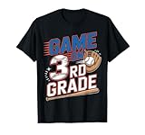 Game On 3rd Grade With Baseball Player First Day Of School T-Shirt