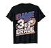 Game On 3rd Grade With Baseball Player First Day Of School T-Shirt