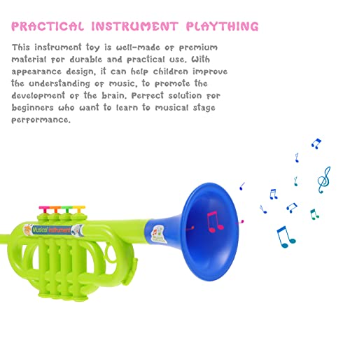 Toddmomy 1 Stks Kinderen Trompetten Speelgoed Plastic Trompetten Muziekinstrumenten Speelgoed Voor Jongens Meisjes… - Image 4