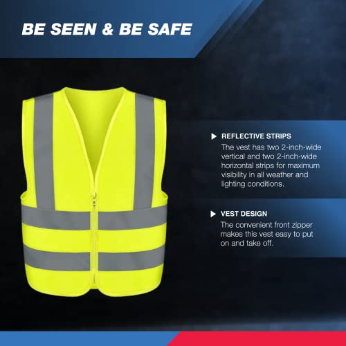 Neiko 53964A High Visibility Safety Vest With 2 Pockets, Xx-Large, Neon Yellow #TOP2