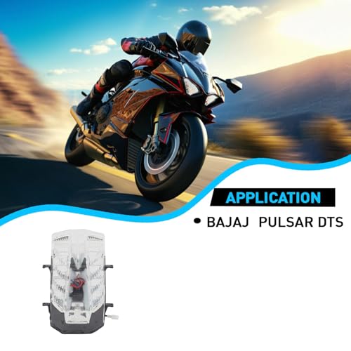 Image of LED Tail Light Assembly Compatible for Bajaj Pulsar UG3, Pulsar 150 & Pulsar 220 | Rear Back Brake Light Lamp for Motorcycle | High Brightness Red LED Tail Lamp | Durable ABS | Pack of 1
