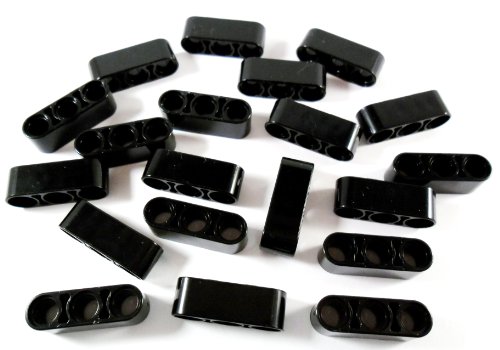 Lego Technic Liftarm 1x3 Noppen in Schwarz – 20 Stück - Bausteine für...