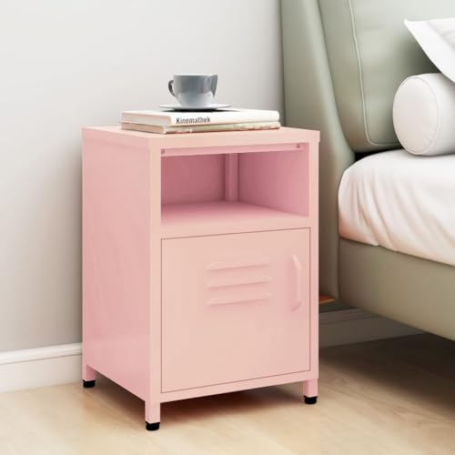 Table de chevet rose petit espace meuble de rangement chambre et salon