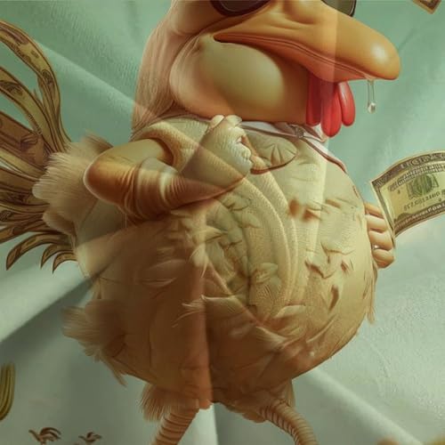 CWBNA0RBN 3D Con Stampa Di Cock Biancheria Da Letto 3 Pezzi Set Copripiumino Con Cerniera E Federe Per Ragazzi E Ragazze,Coppie,Camera Da Letto,Decorazione King（220X240Cm） - 6