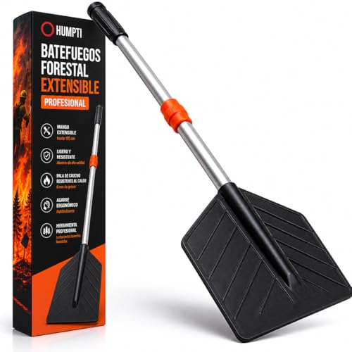 Batefuegos Forestal Extensible HUMPTI Guard Fire, Pala Apagafuegos, Batefuego Forestal Contra Incendios Forestales y Hogar, Alternativa a Extintor Para Casa y Coche, Bate Fuegos Kit Emergencia