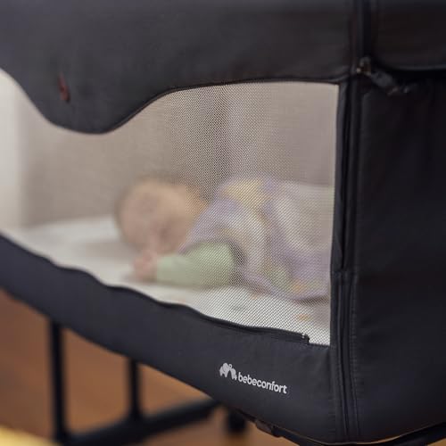 Bebeconfort Amara, Cuna Bebé, 0-6 Meses, 0-9 kg, Cuna Colecho Bebé, Cuna de Colecho y Moisés 2 en 1, Cuna Plegable en 3 Segundos, Fácil de Mover, Práctica Bolsa de Viaje, Tinted Graphite - imagen 11