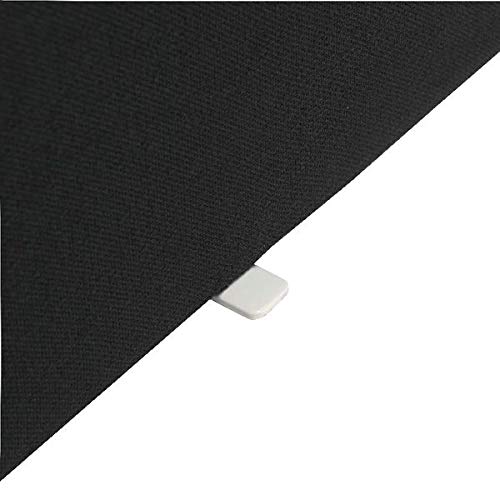 Jemini Straight Desk Mounted Screen 1600X25X400Mm Black KF79001 - 5