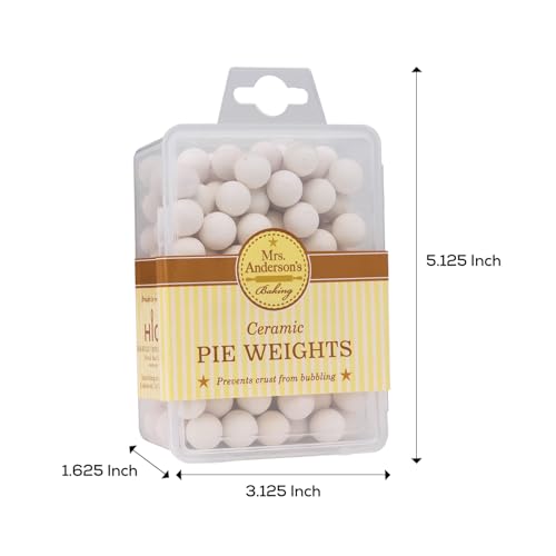 Mrs. Anderson's Baking Ceramic Pie Crust Weights, 135 Count, Natural Stoneware, For Blind Baking Pie Crusts And Tart Shells With Even Baking Results by Mrs. Anderson's Baking - Image 3