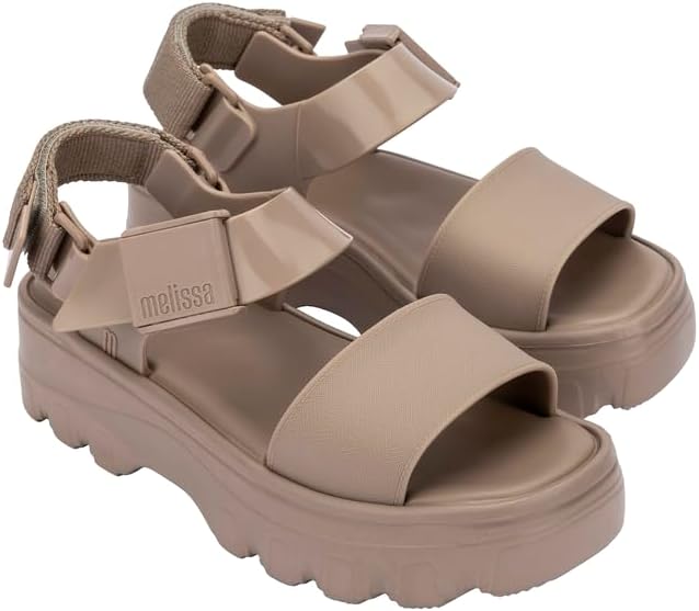 Melissa Kick Off Platform Sandals for Women - Super Soft and Flexible Vegan Chunky Platform Sandal with Adjustable Straps and Open Toe Design
