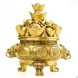 YYDS Tirelire Cornucopia Piggy Bureau de la Banque de Bureau Décorations Tirelire Ouverture Souvenirs à Trois Pattes Cornucopia Tirelire Conteneur à Monnaie (Taille : A)