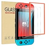 Jngnpn 3-Pack Tempered Glass Screen Protector for Switch Model 2017 [6.2 Inch],with Alignment Frame Transparent HD Clear, Anti Scratch, Bubble Free, Easy Installation, 9H Hardness, Ultra Thin