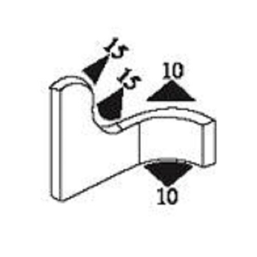 Edge Trim Black Small, Fits Edge 1/16 To 1/8 Inch, Length 10 Feet (3.05 Meter) #TOP2