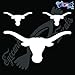 Eyecandy Decals Longhorn Cow Head Rodeo 6" Decal Plus 2 Small White