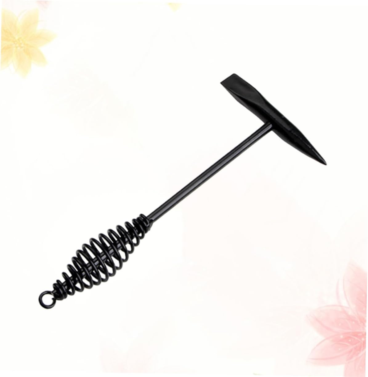 500g High Carbon Steel Welding Slag Hammer with Spring Handle Anti-loss Hook for Efficient Derusting and Cleaning Durable Welding Tool Accessory Black