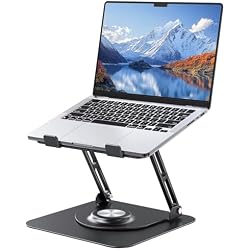 Laptop Stand for desk(360°Rotating),Aluminum laptop Riser for 10-16